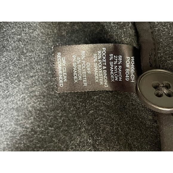 Betabrand Active Ponte Blazer Charcoal Medium Single Button - Picture 8 of 8